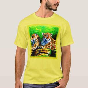 T-shirt Peinture mignonne des Jaguars. Commandez dès maint