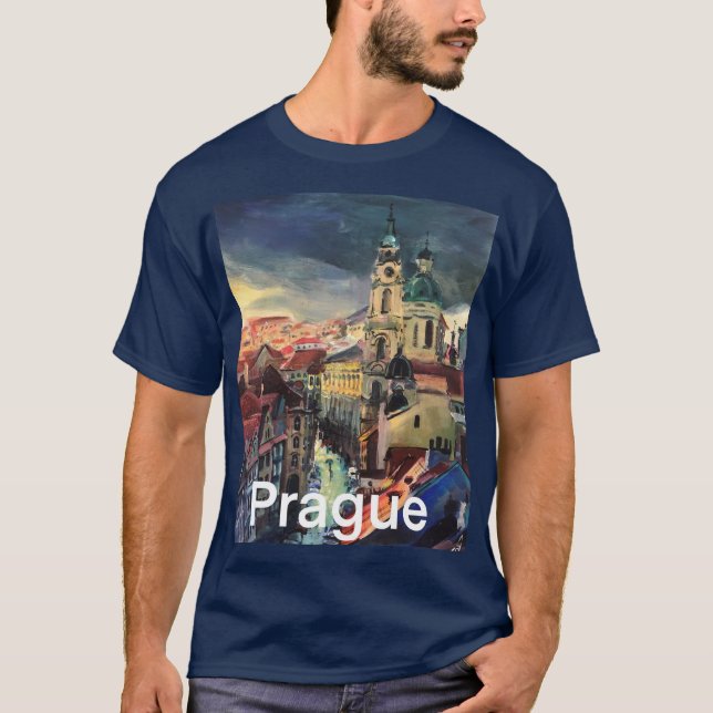 T-shirt Peinture moderne, Praga (Devant)