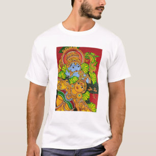 T-shirt Peinture murale Krishna Radhs