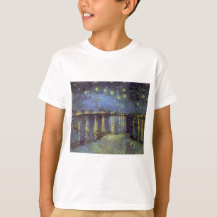T-shirt Peinture nocturne étoilée de Van Gogh
