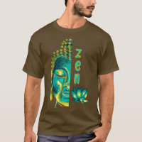 Peinture numérique bouddhiste zen bleu Bouddha jau