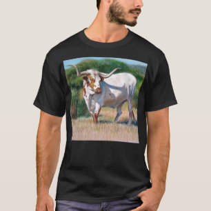 T-shirt Peinture occidentale d'art du Texas Longhorn