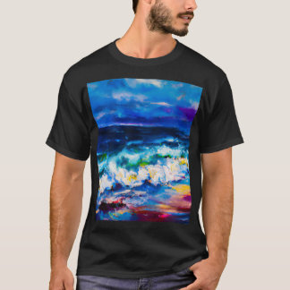 T-shirt Peinture originale Peinture marine Art moderne