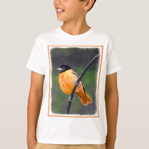 T-shirt Peinture Oriole - Art Oiseau Original