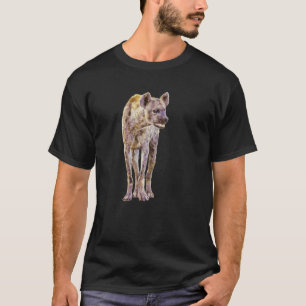 T-shirt Peinture Pleine Figure Hyena Pour Les Ventilateurs
