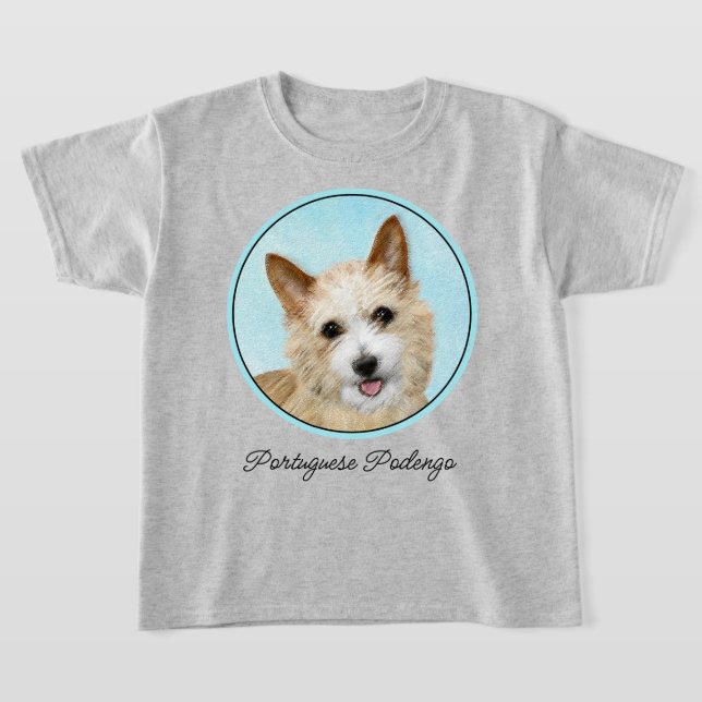T-shirt Peinture Podengo Pequeno portugaise - Art original (Poser)