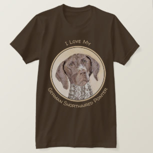 T-shirt Peinture pointeur germanique - Art original