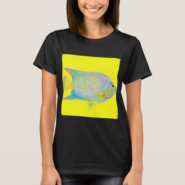 T-shirt peinture Poisson tropical brillant (Devant)