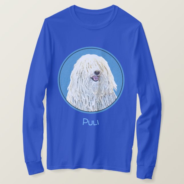 T-shirt Peinture Puli - Cute Original Chien Art (Design devant)