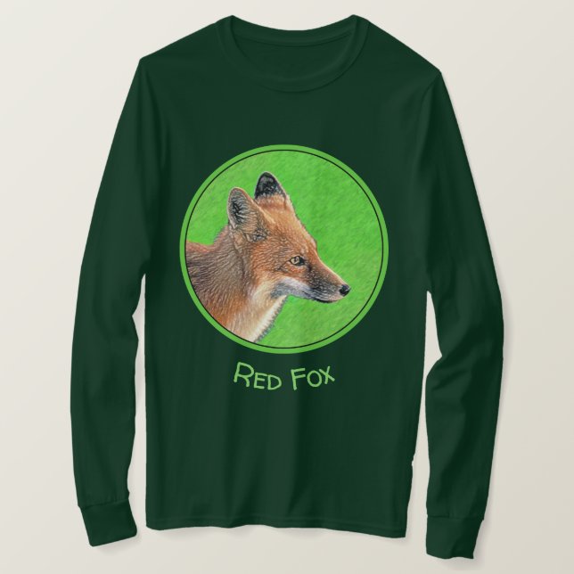 T-shirt Peinture Red Fox - Art original de la faune (Design devant)