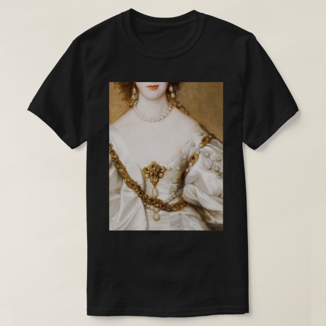 T-shirt Peinture Renaissance féminine Bejeweled (Design devant)