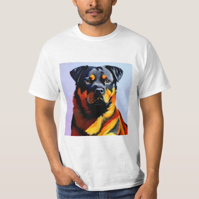 T-shirt Peinture Rottweiler (Devant)