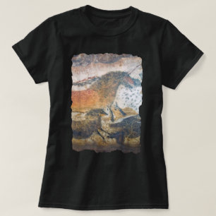 T-shirt Peinture rupestre Art préhistorique Chevaux à Lasc