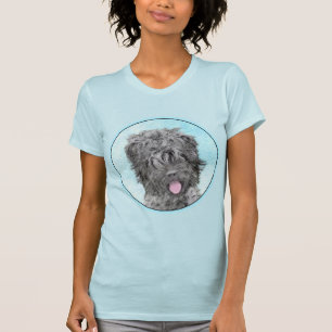 T-shirt Peinture russe Terrier noir - Chien original migno