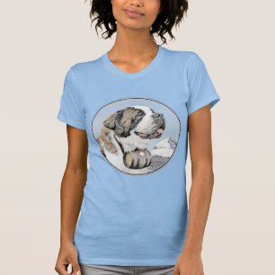 T-shirt Peinture Saint Bernard - Cute Original Chien Art