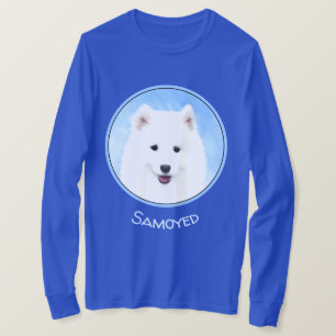 T-shirt Peinture Samoyed Puppy - Jolie Art Original Chien