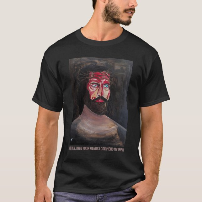 T-shirt Peinture Sang du Christ par Alfred Fox (Devant)