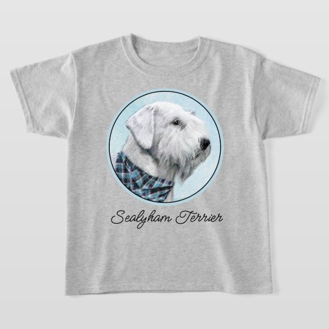 T-shirt Peinture Sealyham Terrier - Cute Original Chien Ar (Poser)