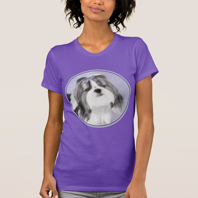 T-shirt Peinture Shih Tzu - Cute Original Chien Art (Devant)