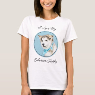 T-shirt Peinture Sibérienne Husky Puppy - Art Chien origin