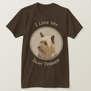T-shirt Peinture Silky Terrier - Cute Original Chien Art