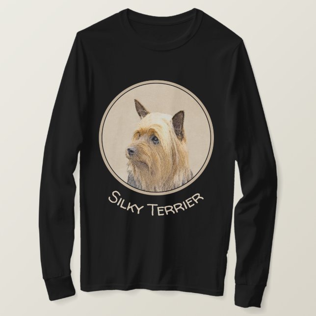 T-shirt Peinture Silky Terrier - Cute Original Chien Art (Design devant)