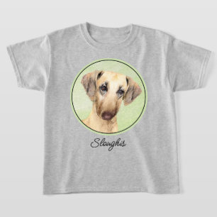 T-shirt Peinture Sloughis - Joli art original pour chien
