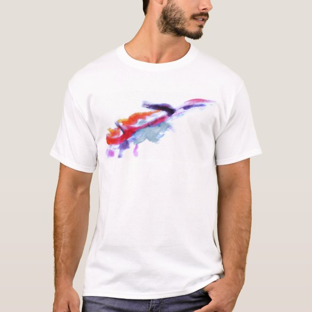 T-shirt Peinture Smears Fumée Travail (Devant)