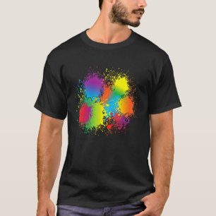 T-shirt Peinture Splatter Artiste Peintre Faire Splash Ann