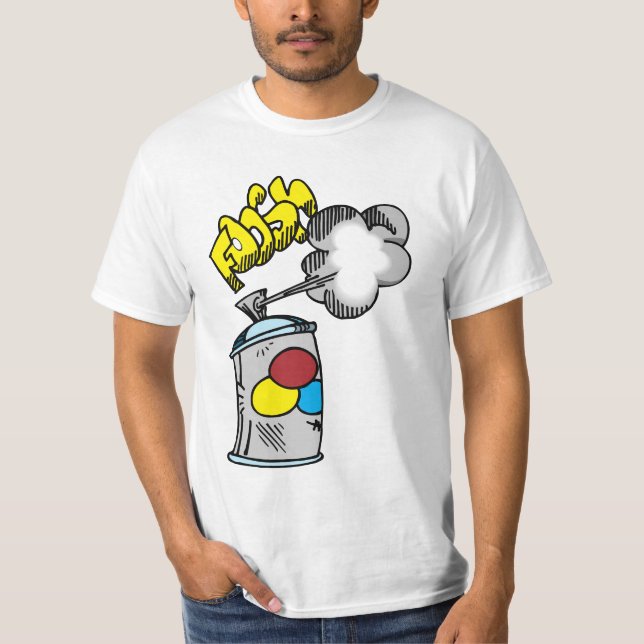 T-shirt "Peinture Spray vibrante pour des projets créatifs (Devant)