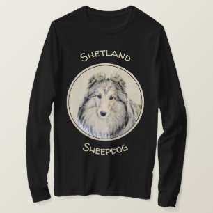 T-shirt Peinture sur chien de Shetland - Belle art origina