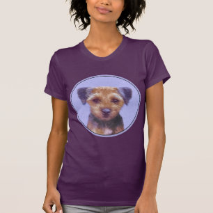 T-shirt Peinture sur la frontière de Terrier - jolie art o