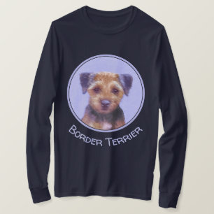 T-shirt Peinture sur la frontière de Terrier - jolie art o