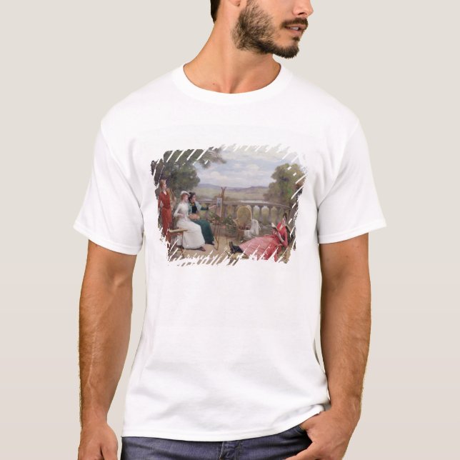 T-shirt Peinture sur la terrasse (Devant)