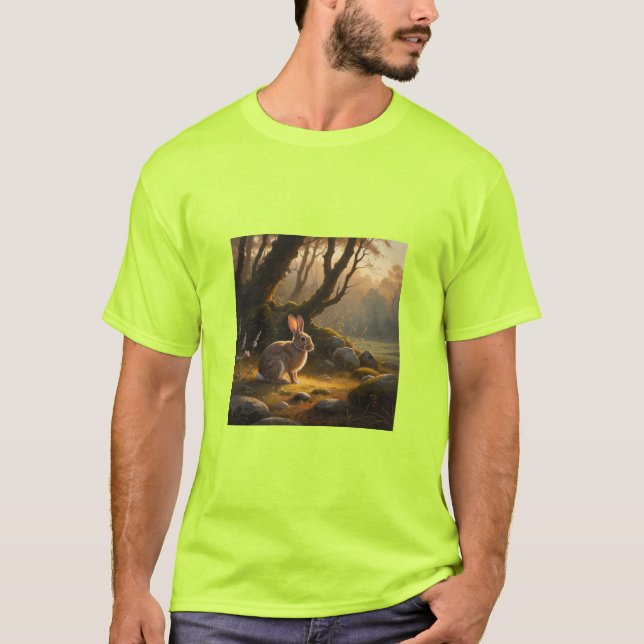 T-shirt Peinture sur lapin (Devant)