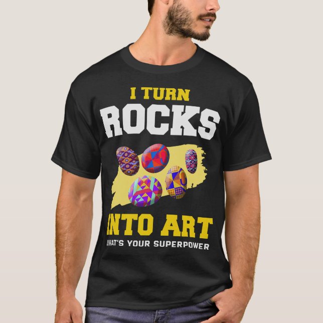 T-shirt Peinture sur roche S2 Peignez des roches (97) (Devant)