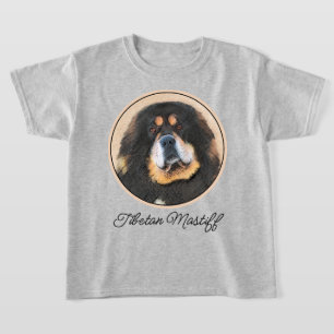T-shirt Peinture Tibétaine Mastiff - Joli art original chi