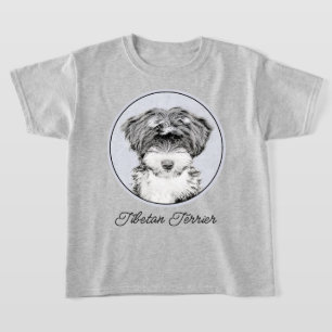 T-shirt Peinture Tibétaine Terrier - Cute Original Chien A