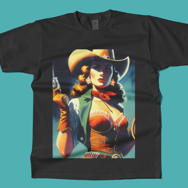 T-shirt Peinture vintage pour fille (Créateur téléchargé)