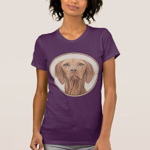 T-shirt Peinture Vizsla - Joli art original chien