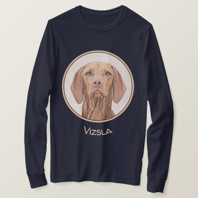 T-shirt Peinture Vizsla - Joli art original chien (Design devant)