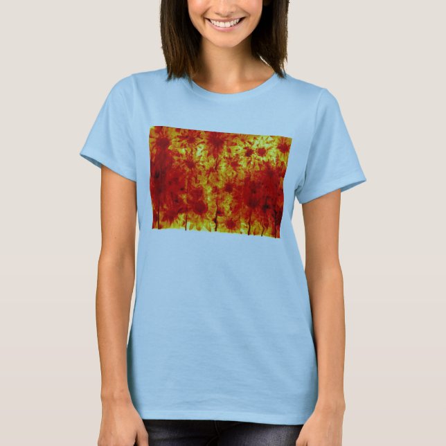 T-shirt peintures à fleurs (Devant)
