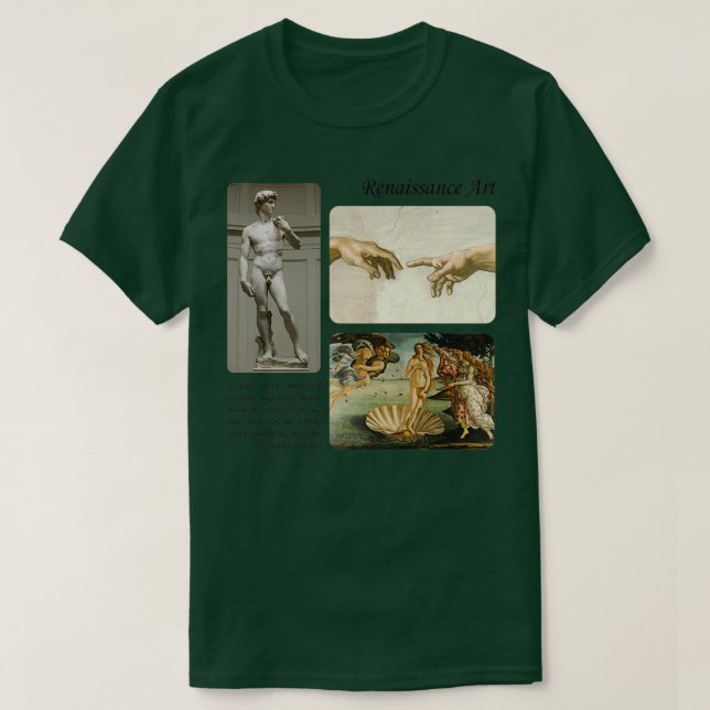 T-shirt peintures de la renaissance 2 (Design devant)