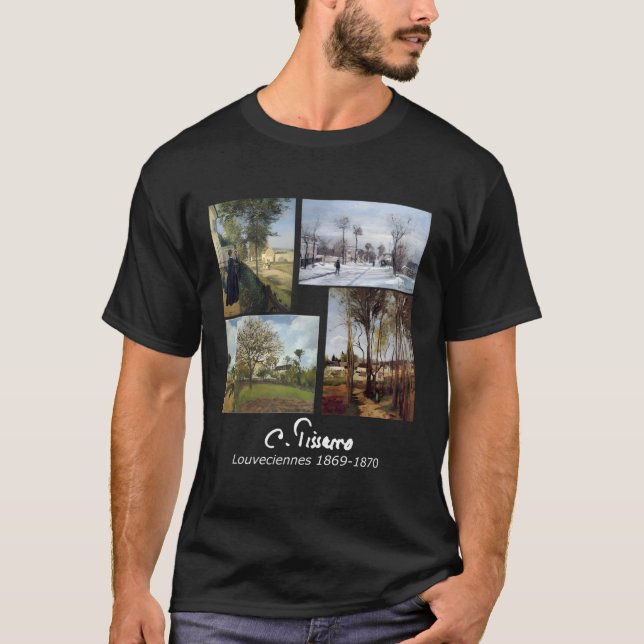T-shirt Peintures Pissarro Louveciennes Célèbre Art 1869 À (Devant)