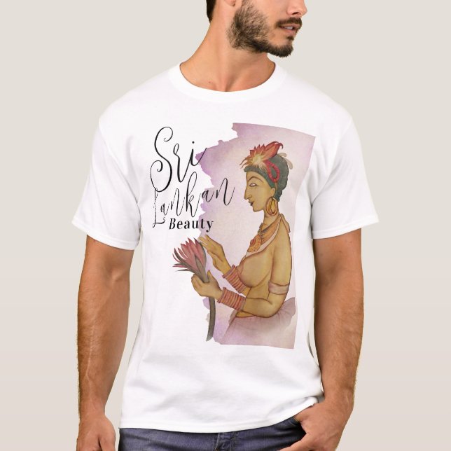 T-shirt Peintures sri-lankaises Sigiriya (Devant)