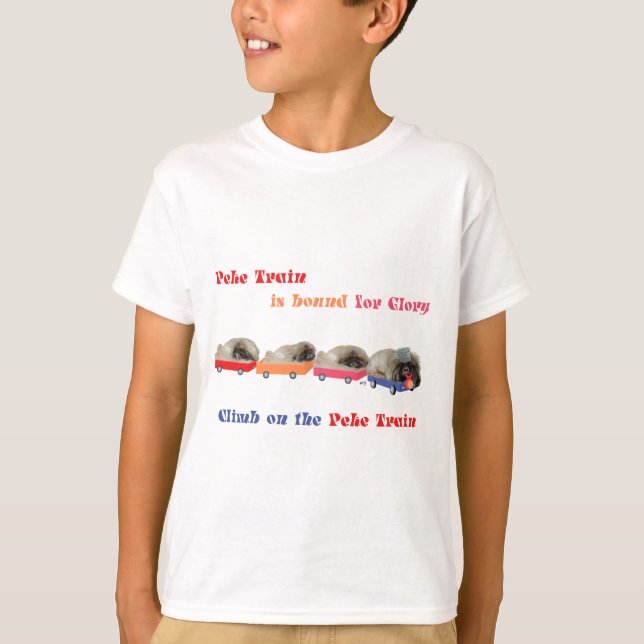 T-shirt Peke Train - Destination Gloire (Devant)