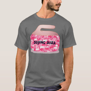 T-shirt Pékin 2022 Stone de curling sportif d'hiver