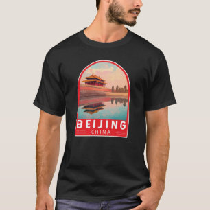 T-shirt Pékin Chine Voyage Emblème d'art