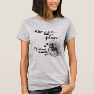 T-shirt Pekingese art moderne, mignon slogan de race de ch