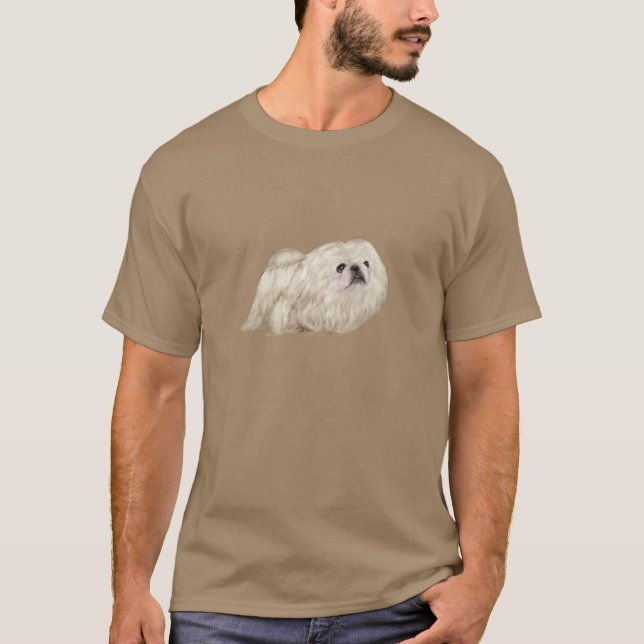 T-shirt Pekingese - Blanc (Devant)